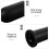 Easy-Install Black PP Barbell Handle Covers with Anti-Slide Grip 5