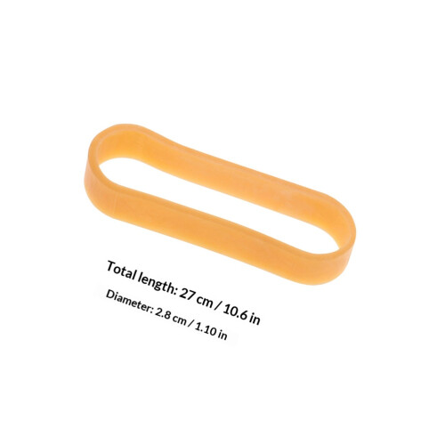 2Pcs Thick Elastic Rubber Mold Fixation Belts Orange Pottery Tools 1