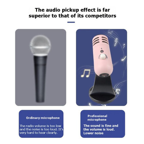 U30 Gaming Condenser Microphone Audio Sound Microphone Instruments Microfon for PS4 PS5 Esports Microphone 2