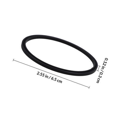 6pcs Silicone Lid Ring For Cup Sealing Black Back To School 1
