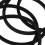 6pcs Silicone Lid Ring For Cup Sealing Black Back To School 6