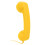 Retro Telephone Receiver 3.5mm Yellow ABS Wired 8