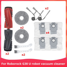 For Robot Vacuum Cleaner G30 U Main Brush Side Brush Cloth Dust Bag Accessories Replacement Parts Brush