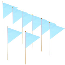 8Pcs Garden Marking Flags With Poles For Lawn Sprinkler Irrigation