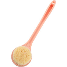 Pink Long Handle Body Scrubber PP Shower Brush for Exfoliation
