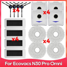 Para Debot N30 Omni / N30 Pro Omni Peça de Reposição Acessório Escova Lateral Filtro HEPA Mop Saco de Pó