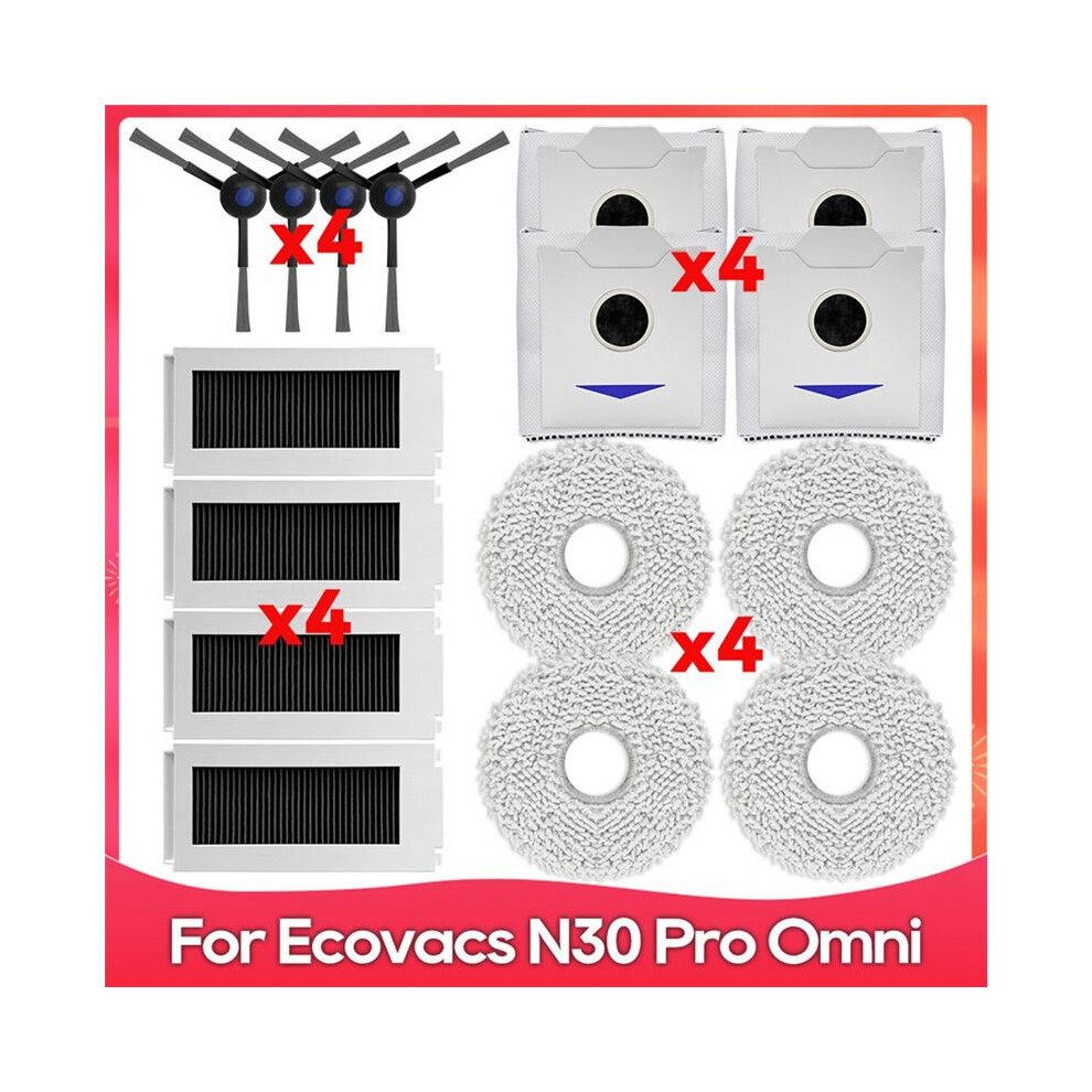 For Debot N30 Omni / N30 Pro Omni Replacement Part Accessory Side Brush Hepa Filter Mop Dust Bag 6031243360426