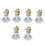 6Pcs Hanging Glass Perfume Bottles Car Interior Aromatherapy Diffuser 1