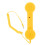 Retro Telephone Receiver 3.5mm Yellow ABS Wired 15