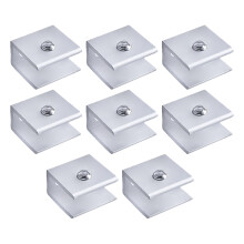 8 Pcs Glass Clip Bracket Clamp Bathroom Mirror Clips Shower Panel