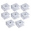 8 Pcs Glass Clip Bracket Clamp Bathroom Mirror Clips Shower Panel 1