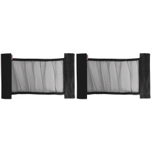 2Pièces Rangement Coffre Auto Élastique En Oxford Noir Polyvalent