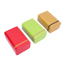 3Pcs Tinplate Tea Canisters Sealed Food Storage Jars Assorted Colors