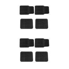 2Sets Zwarte PVC Voetmatten Auto Universeel Antislip Waterdicht