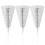 3Pcs Plastic Garden Rain Gauges Cone Shape for Accurate Measurement 1