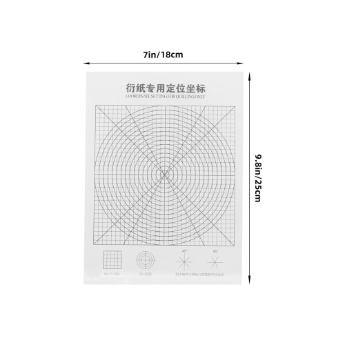 2Pcs Lightweight Plastic Quilling Sheet with Paper Positioning Guide 1