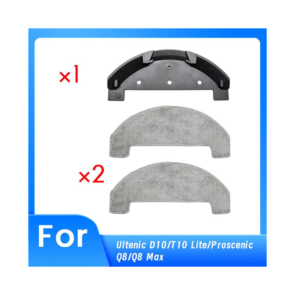 Mop Holder With Mop Pad For Ultenic D10/T10 Lite/ Q8/Q8 Max Robot Vacuum Cleaner Replacement Parts 6032402093773