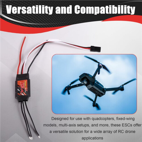 BLHeli RC Brushless ESC 15A Electric Speed Controller for Quadcopter Aircraft Model Fixed Wing Multi-Axis FPV RC Drone 2