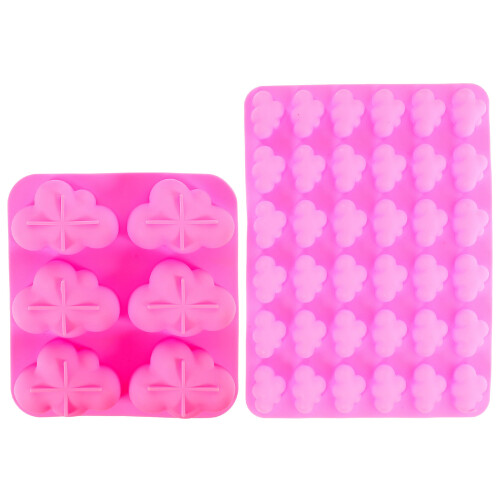 Non-Stick Silicone Chocolate Mold Pink 2pcs 2