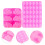 Non-Stick Silicone Chocolate Mold Pink 2pcs 7