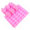 Non-Stick Silicone Chocolate Mold Pink 2pcs 9