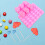 Non-Stick Silicone Chocolate Mold Pink 2pcs 10