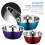 3Pcs Stainless Steel Kitchen Nesting Mixing Bowls Set Silver 4
