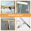 5 Pcs Window Cleaning Replacement 35.00x2.00x0.40cm Black 3