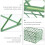 Flower Mud Net Green 20pack 9.3x4.3x3.1in 4