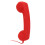 Red Retro Wired Cellphone Handset for Smartphone PC with 3.5mm Plug 6