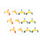 12Pcs Balance Bird Gravity Eagle Toy For Children Science Gift 4