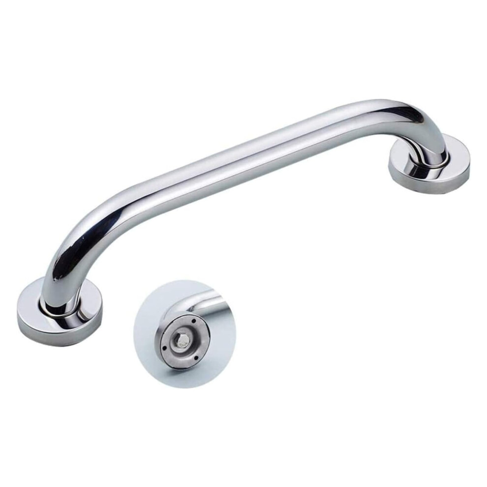 Stainless Steel Bathroom Grab Bar 53cm with Ergonomic NonâSlip Grip, HeavyâDuty Shower Handrail for Elderly