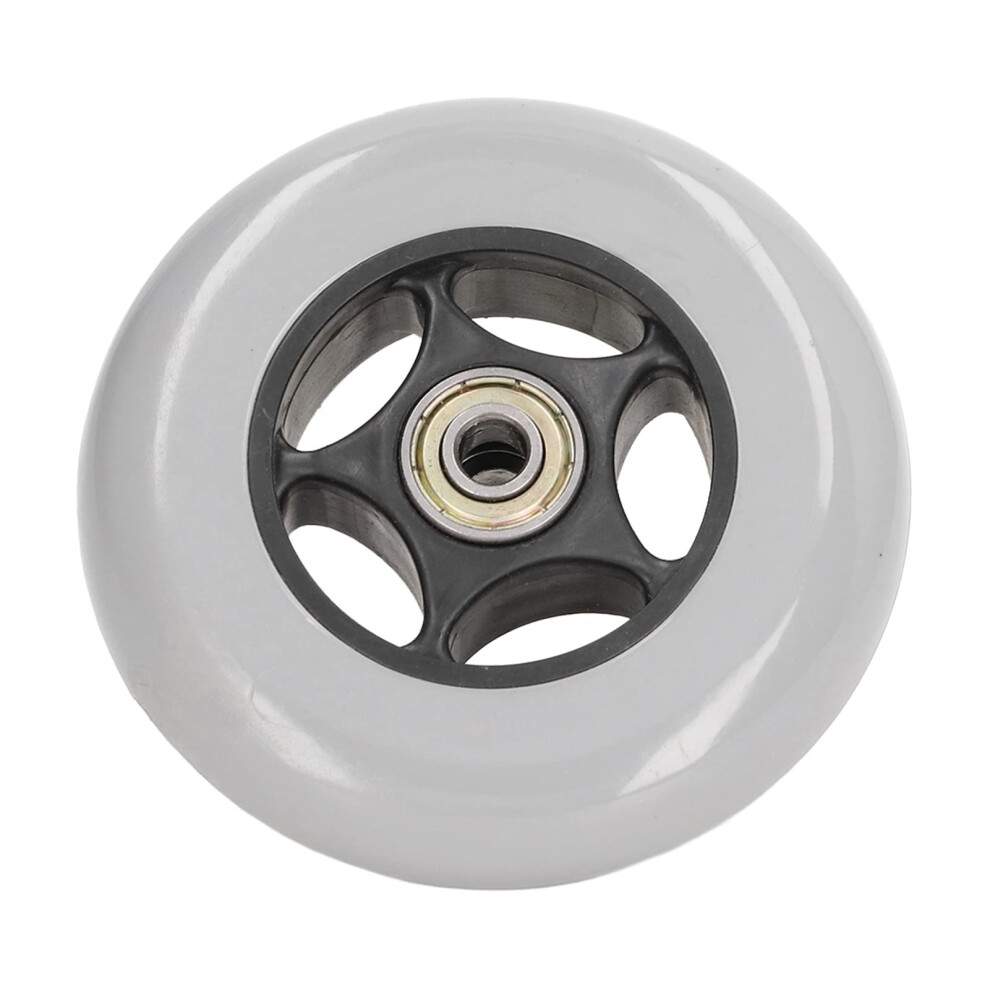 4 Inch Rubber Wheelchair Replacement Wheels, Low Noise Durable Rollator and Walker Caster Wheels