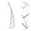 White PVC Awning Bracket Reinforced Support for Door Window Patio 6