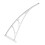 White PVC Awning Bracket Reinforced Support for Door Window Patio 7