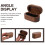 1set Rectangular Guitar Plectrum Box Coffee Color For Travel 5