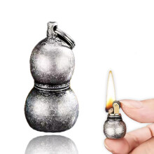 Vintage Kerosene Windproof Refillable Lighter for Men, Retro Metal Oil Flame Gift for Camping BBQ (#20)
