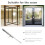 Stainless Steel Drop Bolt Heavy Duty Door Bolt Lock Silver 1pack 4