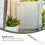 Stainless Steel Drop Bolt Heavy Duty Door Bolt Lock Silver 1pack 5