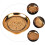 zinc alloy fruit serving tray storage golden 4