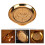 zinc alloy fruit serving tray storage golden 5