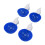 8 Pcs Large Automatic Chicken Water Cups Blue PVC 13