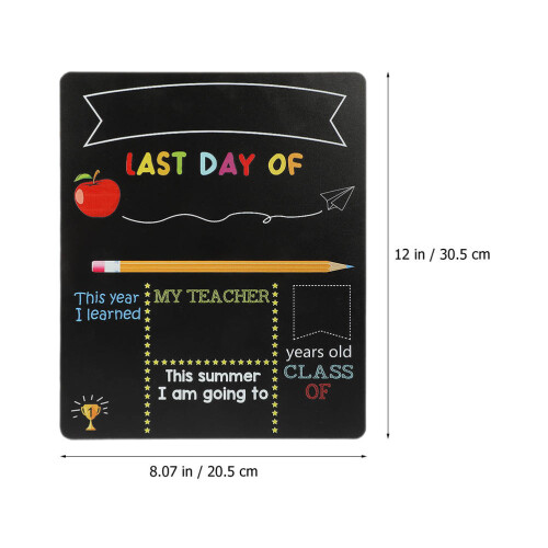 Preschool Chalkboard Sign Kindergarten Erasable School Board 1