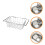 Stainless Steel Sink Drying Rack Multi-Hole Dish Drainer Silver 3
