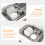 Stainless Steel Sink Drying Rack Multi-Hole Dish Drainer Silver 6