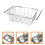 Stainless Steel Sink Drying Rack Multi-Hole Dish Drainer Silver 11
