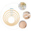 5Pcs Bamboo Embroidery Hoops Assorted Colors Durable DIY Craft Rings 4