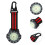 Red Carabiner Digital Dial Watch Nylon Strap Backpacker Watch 6