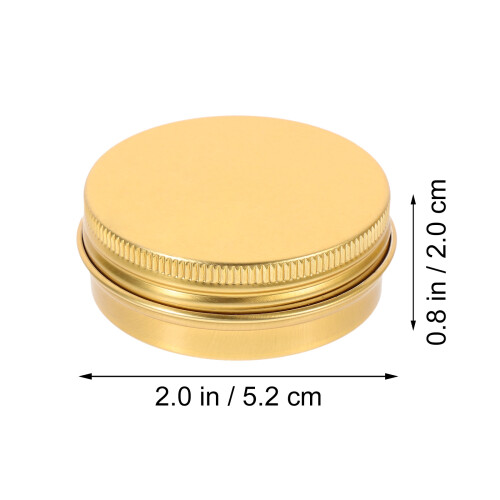6pcs round aluminum tea candle storage boxes for cosmetics 1