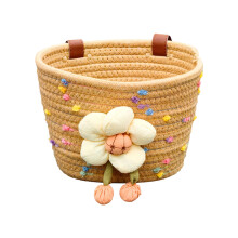 Panier de vélo pour garçons et filles, guidon avant,-pois kaki